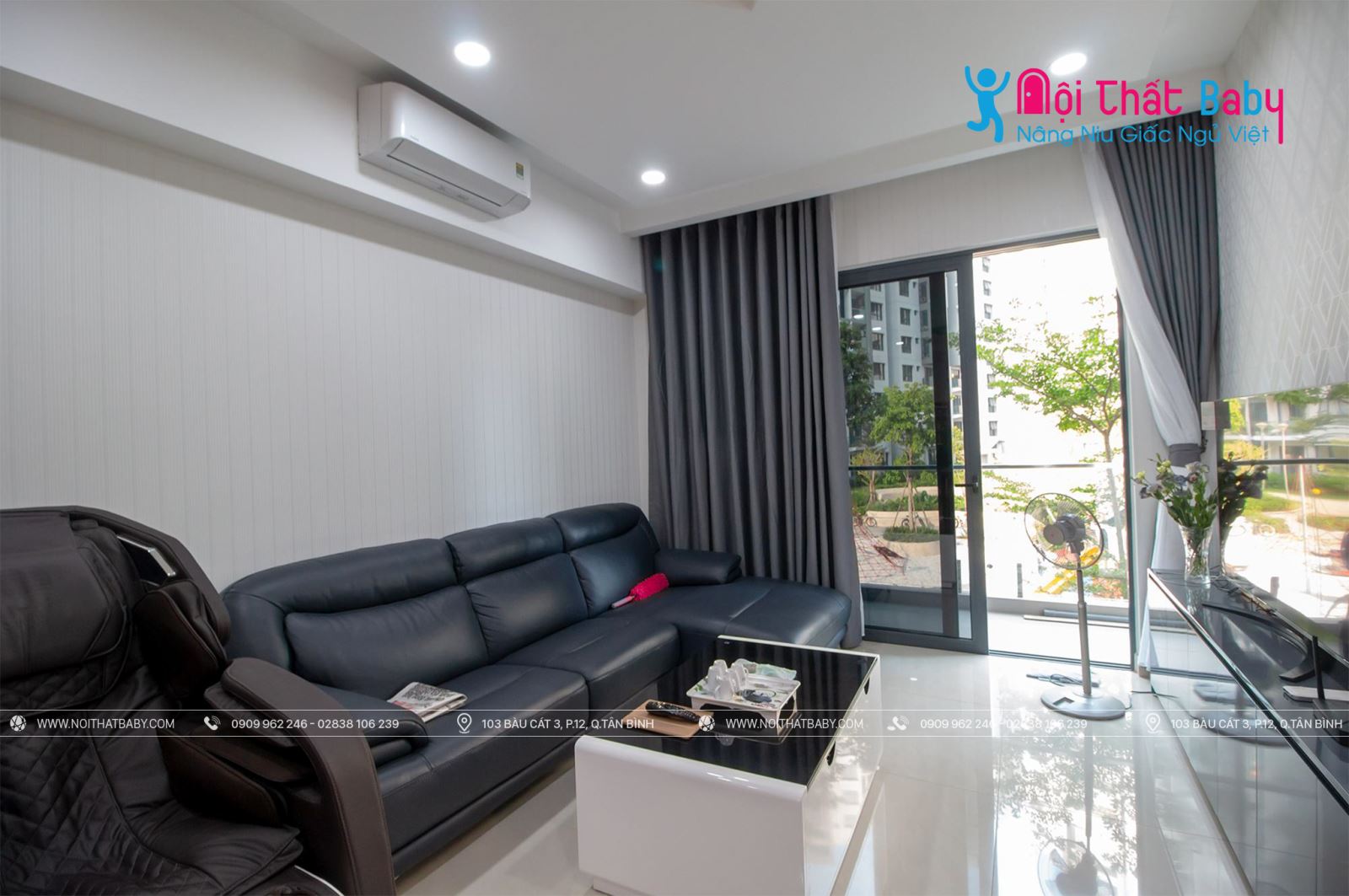 Hình ảnh công trình thực tế nội thất nguyên căn nhà chị Vân tại Emerald Celadon City 104m2